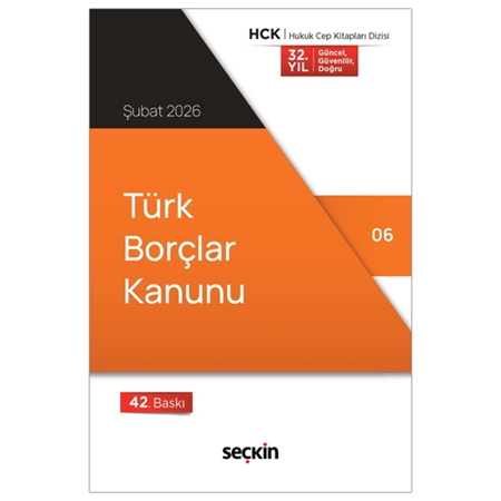 Resim Türk Borçlar Kanunu - Seçkin Yayınevi Kanun Metinleri Şubat 2026