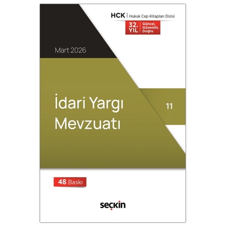 Resim İdari Yargı Mevzuatı - Seçkin Yayınevi Kanun Metinleri Mart 2026