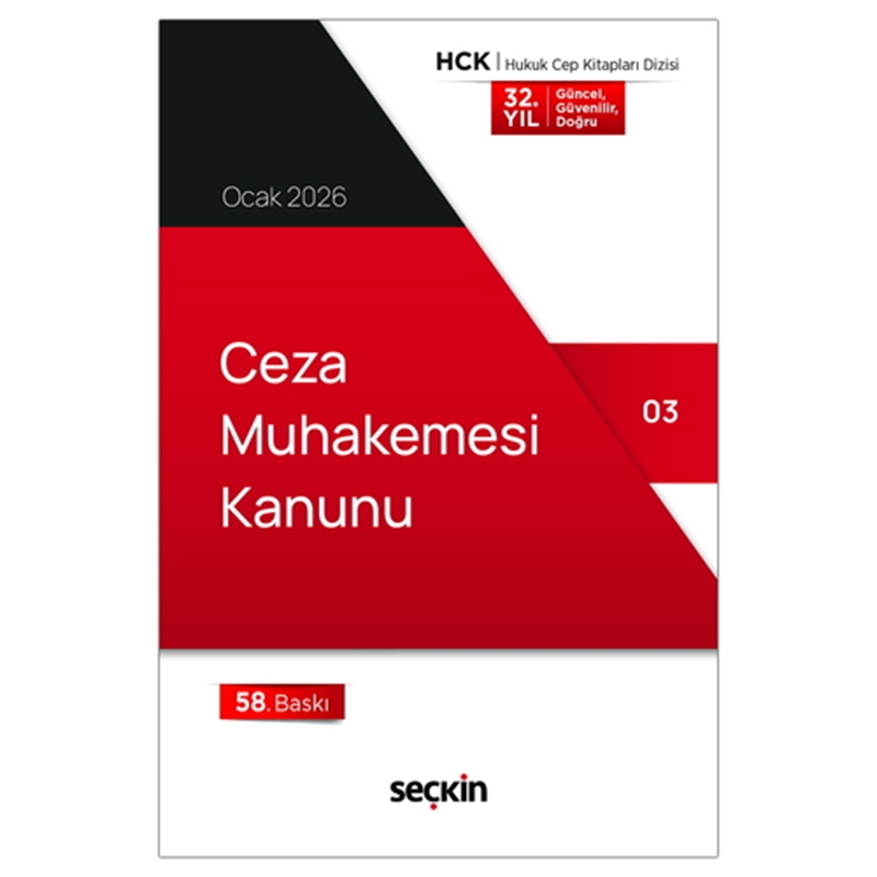 resm Ceza Muhakemesi Kanunu - Seçkin Yayınevi Kanun Metinleri Ocak 2026