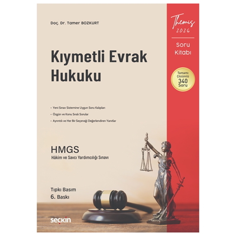 resm THEMIS Kıymetli Evrak Hukuku Soru Kitabı - Tamer Bozkurt 2026