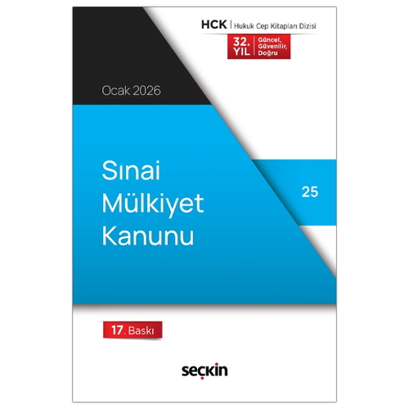 resm Sınai Mülkiyet Kanunu - Seçkin Yayınevi Kanun Metinleri Ocak 2026