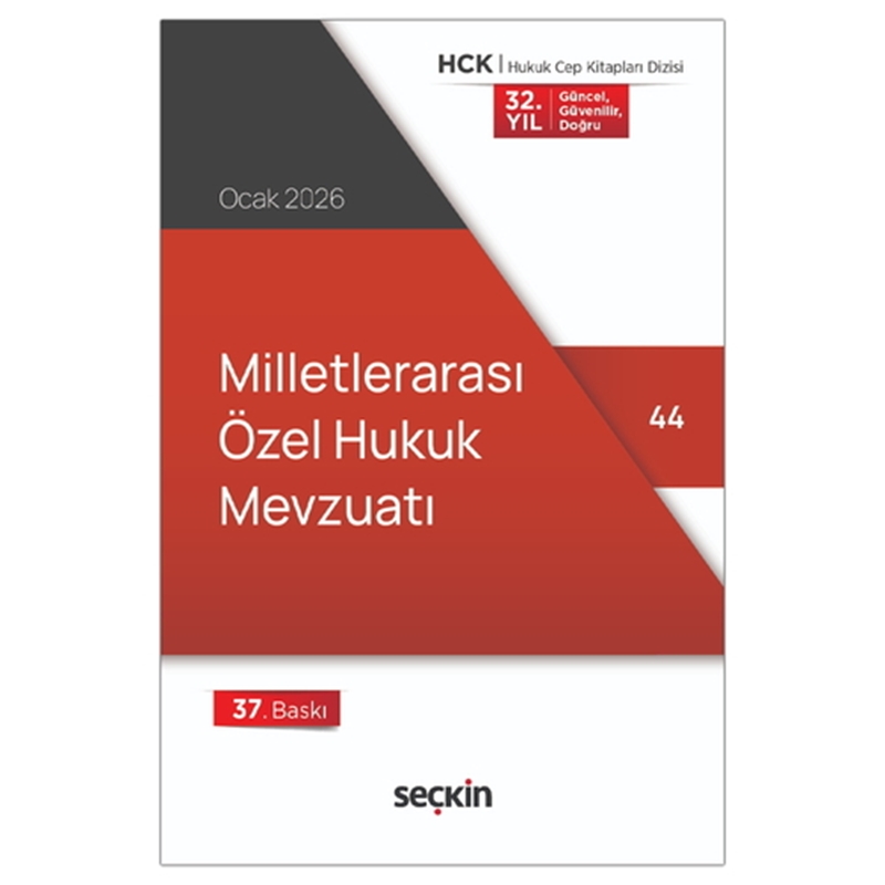 resm Milletlerarası Özel Hukuk Mevzuatı - Seçkin Yayınevi Kanun Metinleri Ocak 2026