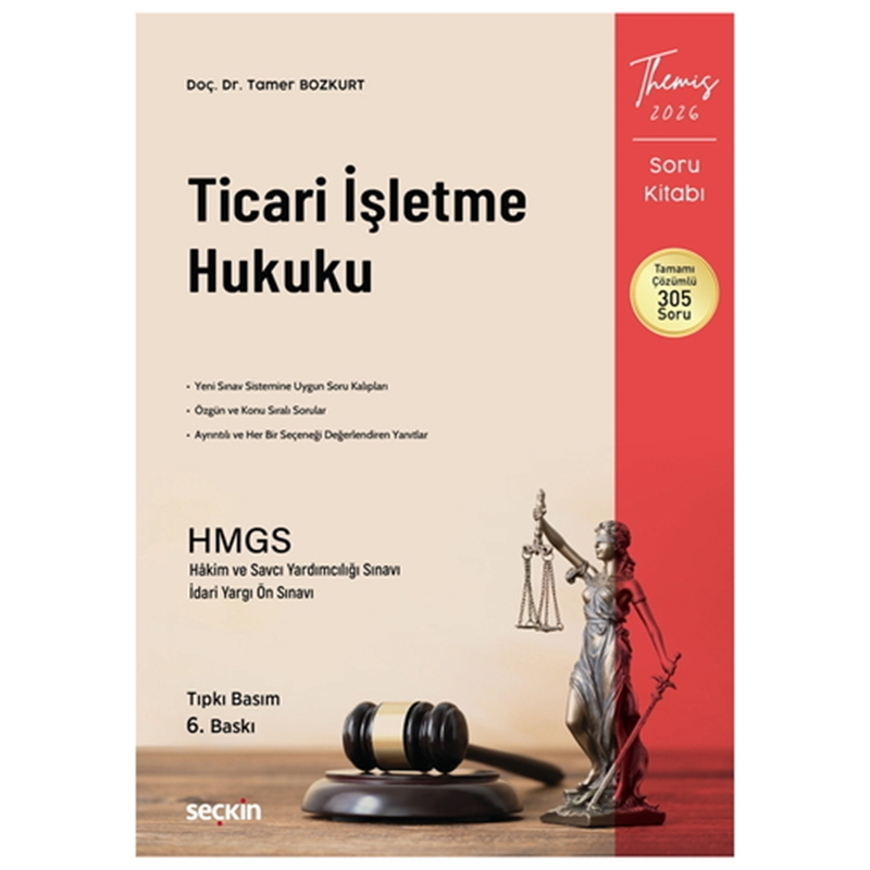 resm THEMIS Ticari İşletme Hukuku Soru Kitabı - Tamer Bozkurt 2026