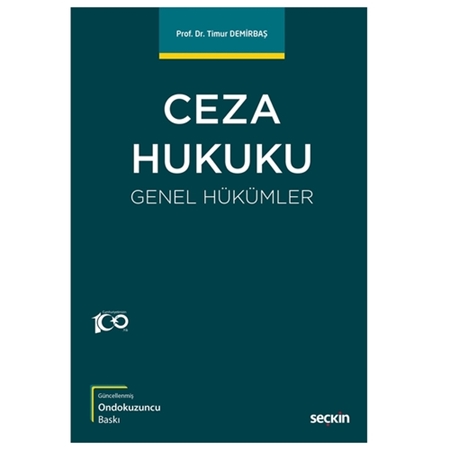 Resim Ceza Hukuku Genel Hükümler - Timur Demirbaş
