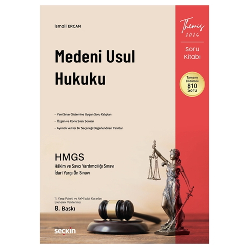 resm THEMIS Medeni Usul Hukuku Soru Kitabı - İsmail Ercan 2026
