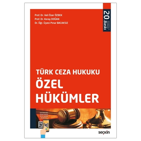 Resim Türk Ceza Hukuku Özel Hükümler - Veli Özer Özbek, Koray Doğan, Pınar Bacaksız