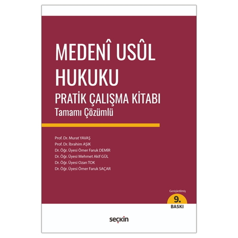 resm Medeni Usul Hukuku Pratik Çalışma Kitabı - Murat Yavaş