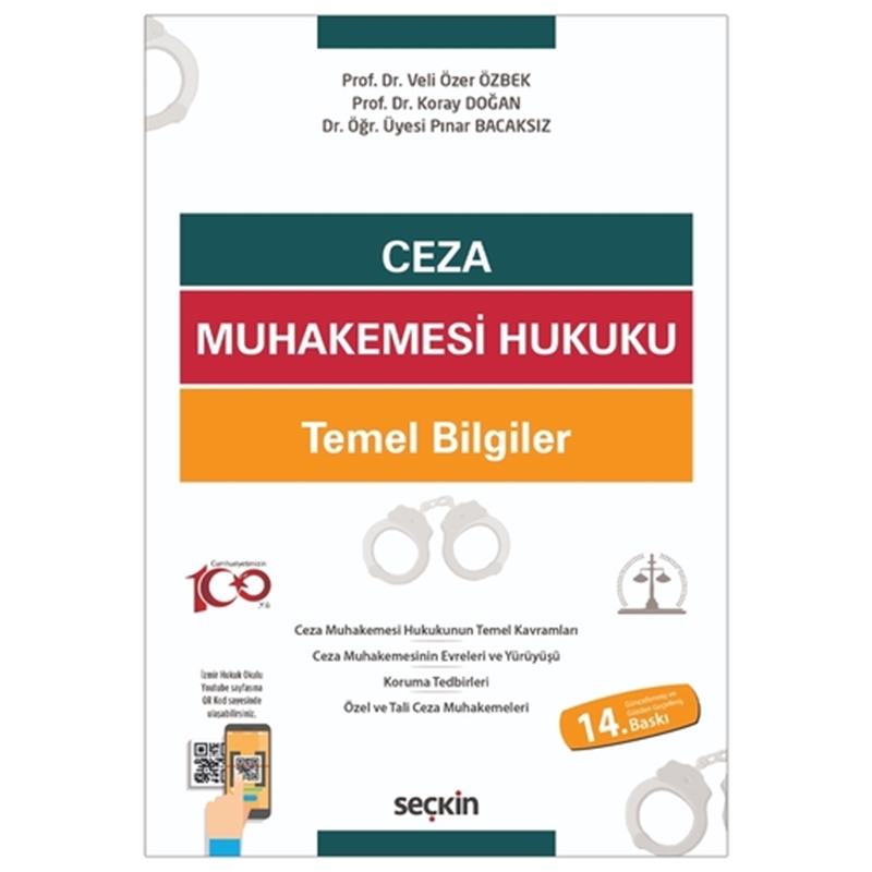 resm Ceza Muhakemesi Hukuku Temel Bilgiler - Veli Özer Özbek, Koray Doğan, Pınar Bacaksız