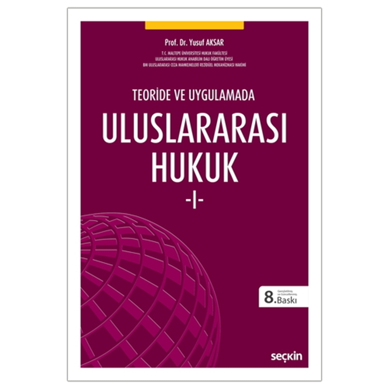 resm Uluslararası Hukuk 1 - Yusuf Aksar
