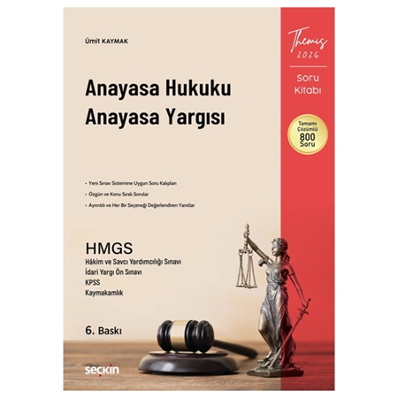 Resim THEMIS Anayasa Hukuku Anayasa Yargısı Soru Kitabı - Ümit Kaymak 2026