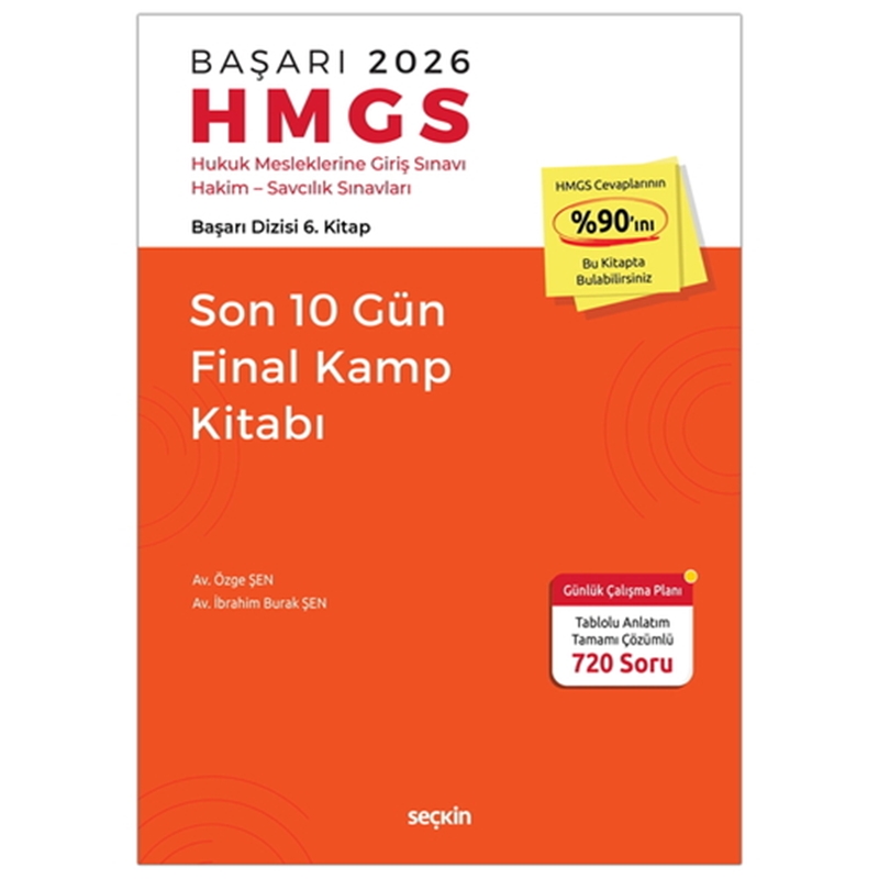 resm HMGS Son 10 Gün Final Kamp Kitabı - Özge Şen, İbrahim Burak Şen