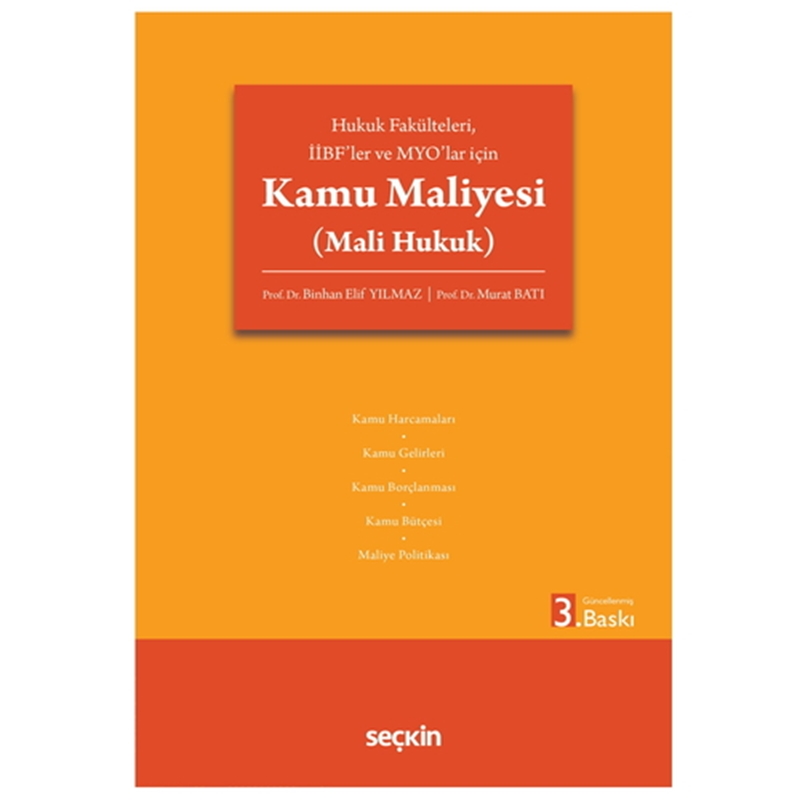 resm Kamu Maliyesi, Mali Hukuk - Binhan Elif Yılmaz, Murat Batı