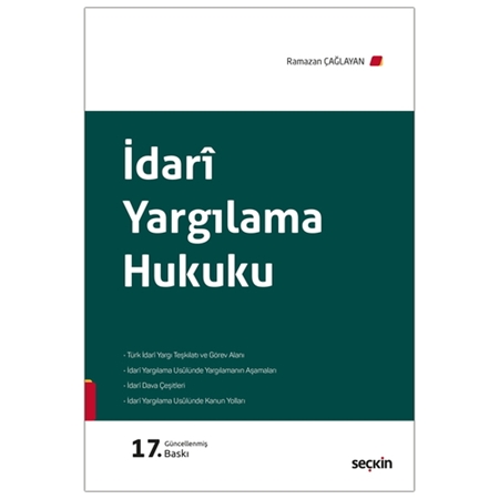 Resim İdari Yargılama Hukuku - Ramazan Çağlayan