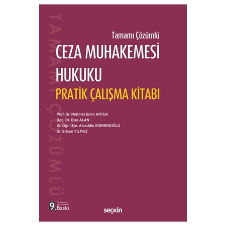 Resim Ceza Muhakemesi Hukuku Pratik Çalışma Kitabı - Mehmet Emin Artuk