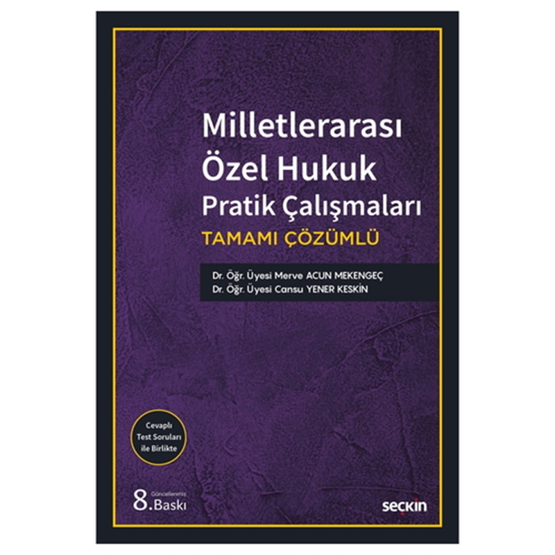 resm Milletlerarası Özel Hukuk Pratik Çalışmaları - Merve Acun Mekengeç, Cansu Yener Keskin