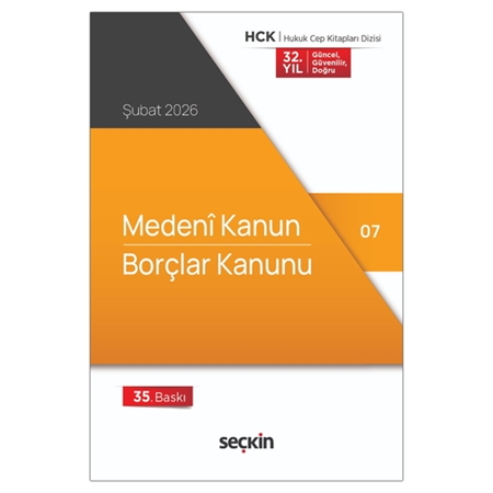 Resim Medeni Kanun Borçlar Kanunu - Seçkin Yayınevi Kanun Metinleri Şubat 2026