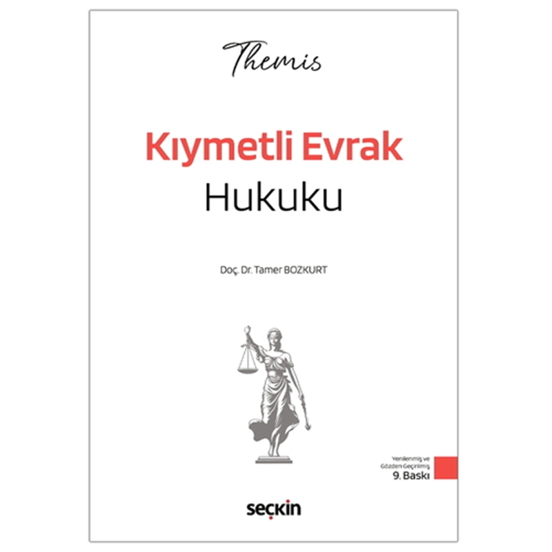 resm THEMIS Kıymetli Evrak Hukuku Konu Kitabı Ticaret Hukuku Cilt III - Tamer Bozkurt 2026