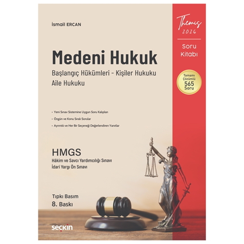 resm THEMIS Medeni Hukuk Medeni Hukuka Giriş Soru Kitabı I - İsmail Ercan 2026