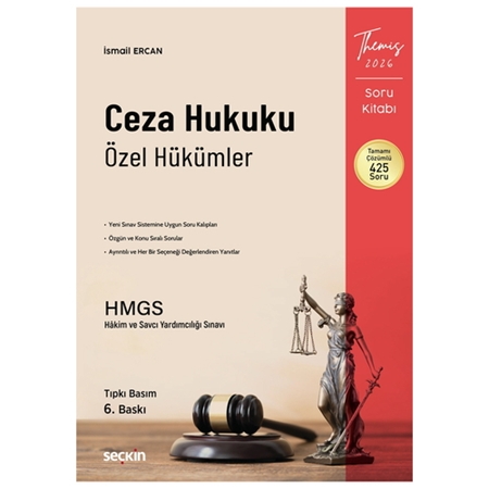 Resim THEMIS Ceza Hukuku Özel Hükümler Soru Kitabı - İsmail Ercan 2026