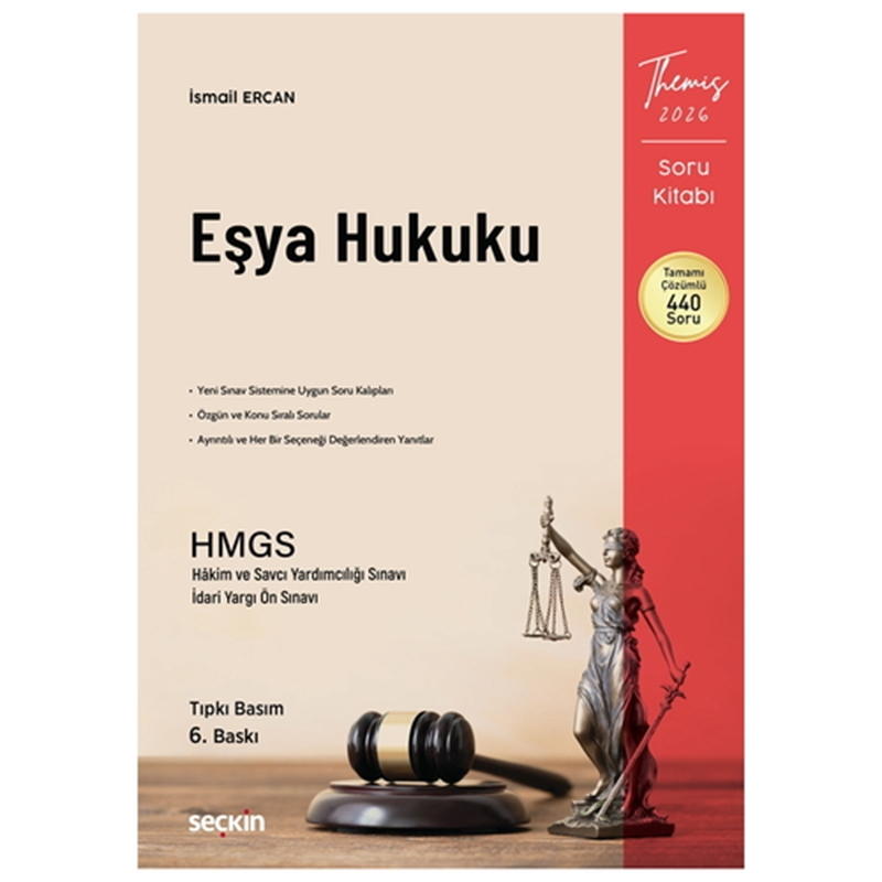 resm THEMIS Eşya Hukuku Medeni Hukuk Soru Kitabı II - İsmail Ercan 2026