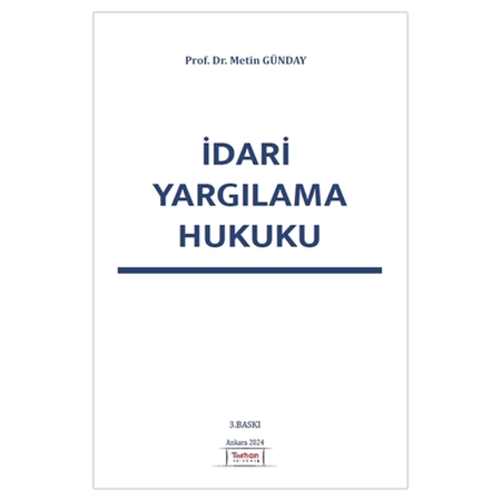 Resim İdari Yargılama Hukuku - Metin Günday