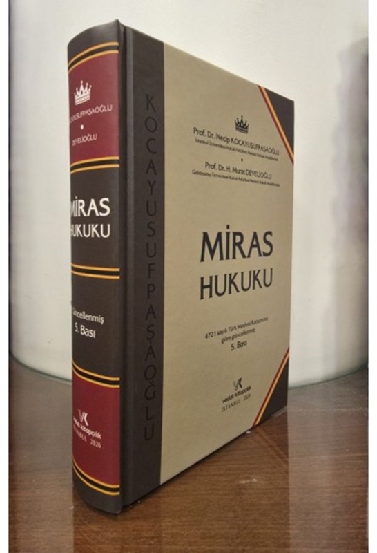 resm MİRAS HUKUKU GÜNCELLENMİŞ 5.B 2026 Necip KOCAYUSUFPAŞAOĞLU