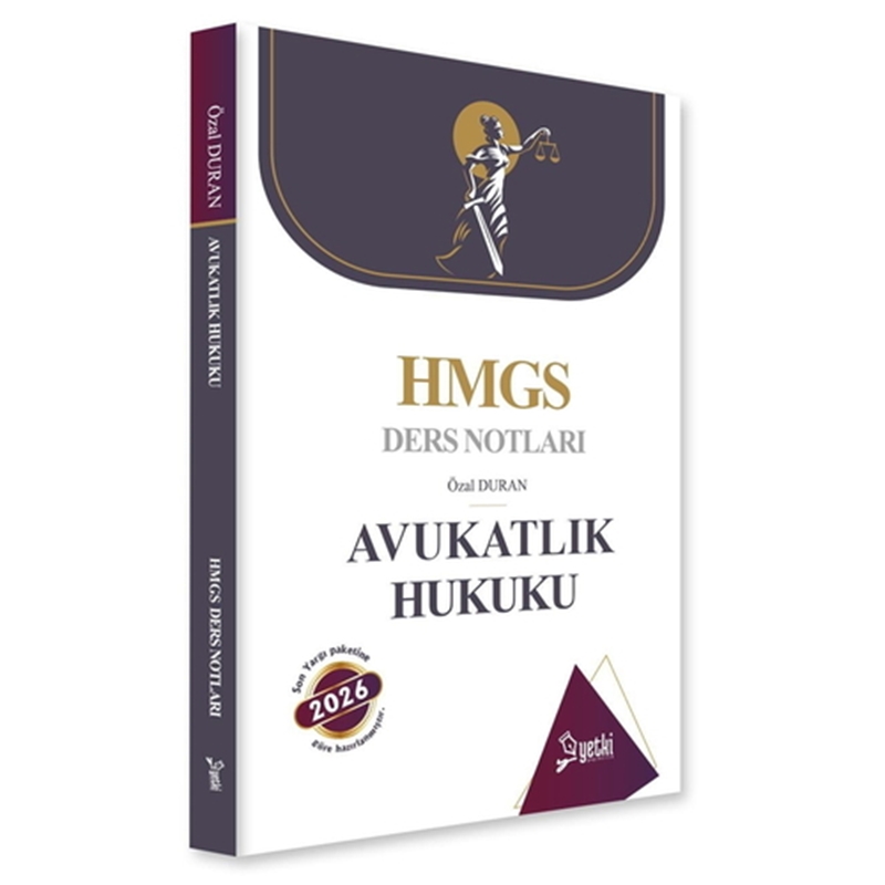 resm ÇSA HMGS Hakimlik Ders Notları Avukatlık Hukuku Yetki Yayınları 2026