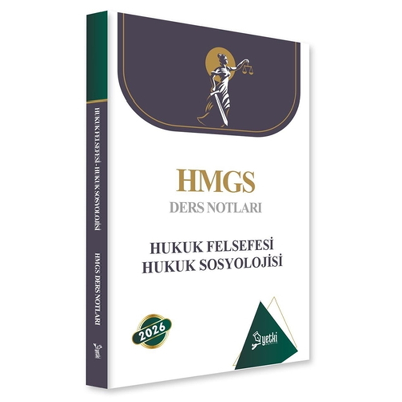 resm ÇSA HMGS Hakimlik Ders Notları Hukuk Felsefesi ve Hukuk Sosyolojisi Yetki Yayınları 2026