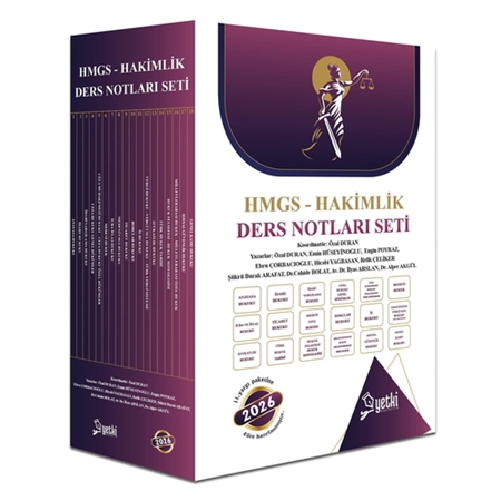 Resim ÇSA HMGS Hakimlik Ders Notları Seti Yetki Yayınları 2026