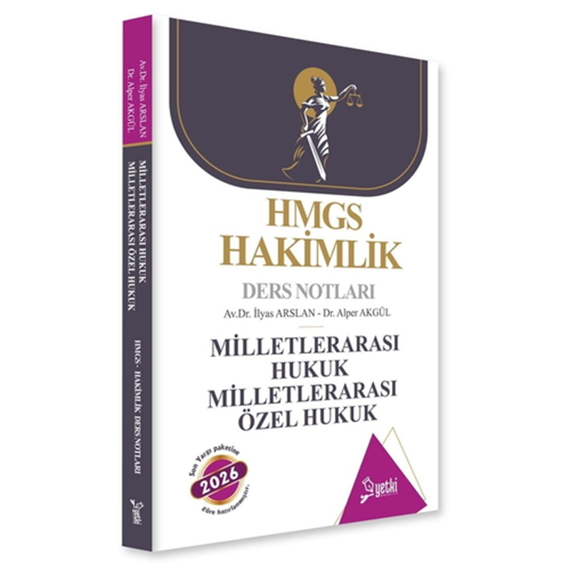 resm ÇSA HMGS Hakimlik Ders Notları Milletlerarası Hukuk Milletlerarası Özel Hukuk Yetki Yayınları 2026