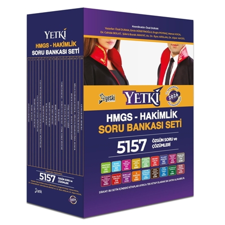 Resim HMGS Hakimlik Soru Bankası Seti Yetki Yayınları 2026