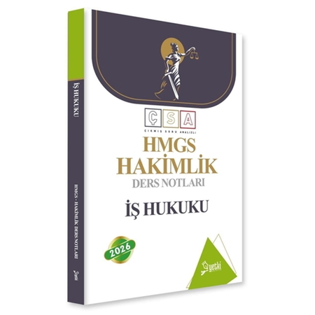 Resim ÇSA HMGS Hakimlik Ders Notları İş Hukuku Yetki Yayınları 2026