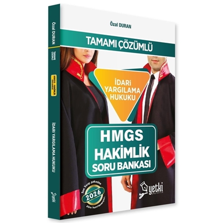 Resim HMGS Hakimlik Soru Bankası İdari Yargılama Hukuku Yetki Yayınları 2026