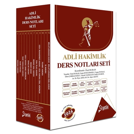 Resim ÇSA Adli Hakimlik Ders Notları Seti Yetki Yayınları 2026