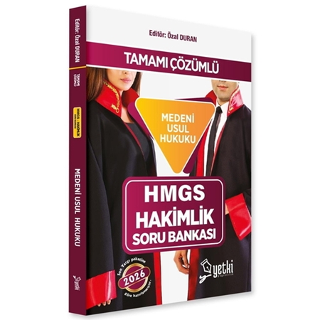 Resim HMGS Hakimlik Soru Bankası Medeni Usul Hukuku Yetki Yayınları 2026