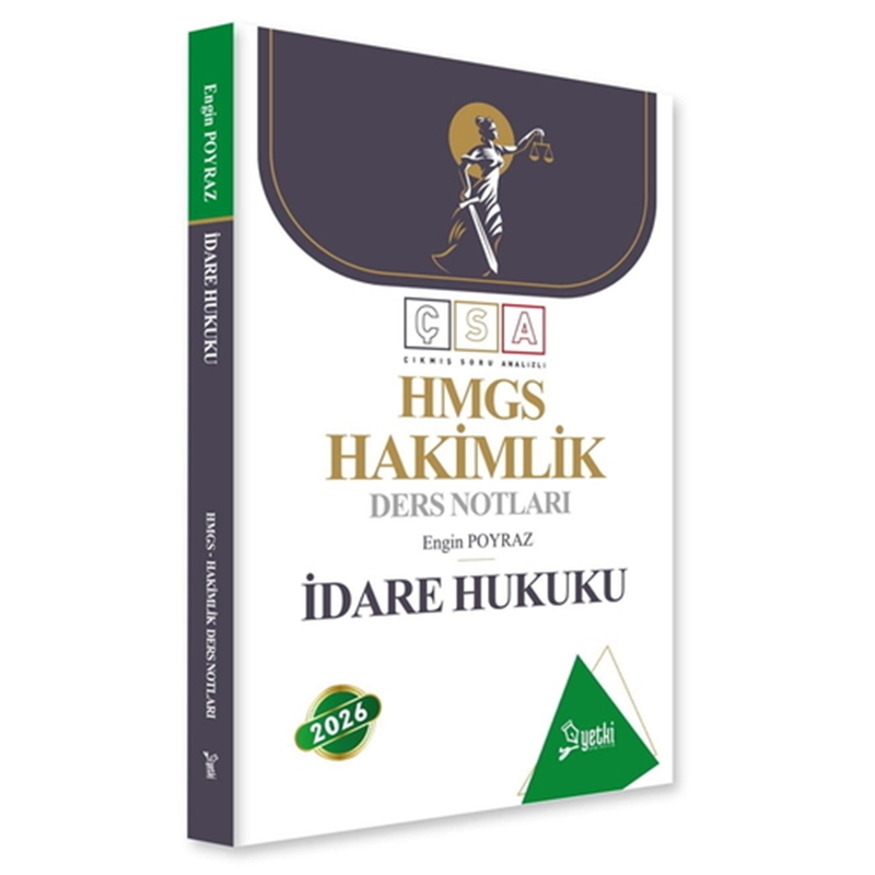 resm ÇSA HMGS Hakimlik Ders Notları İdare Hukuku Yetki Yayınları 2026