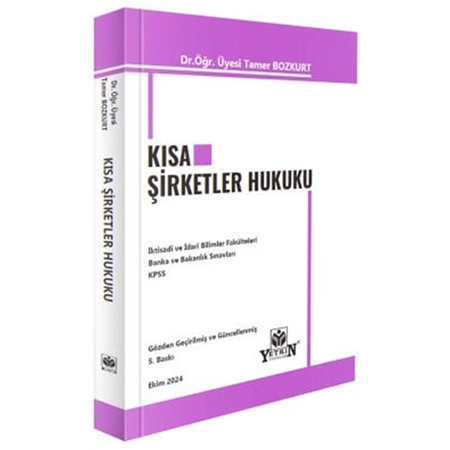 Resim Kısa Şirketler Hukuku - Tamer Bozkurt