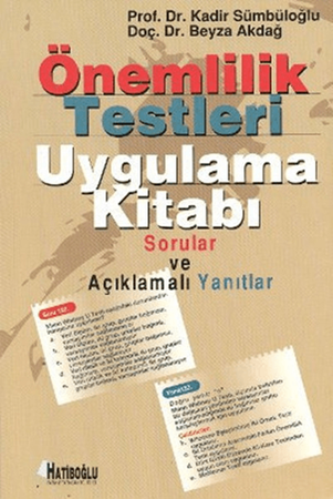 Resim Önemlilik Testleri Uygulama Kitabı
