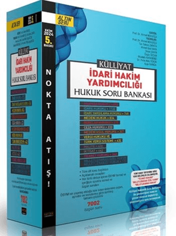 resm Külliyat İdari Hakim Yardımcılığı Hukuk Soru Bankası