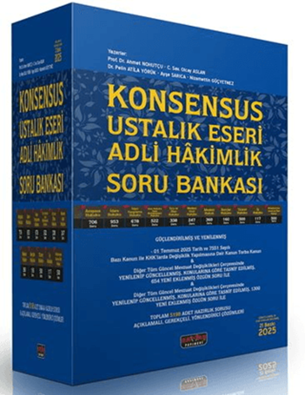 resm KONSENSUS Ustalık Eseri Adli Hakimlik Soru Bankası