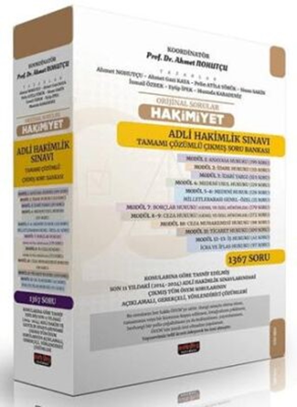 resm Orijinal Sorular HAKİMİYET Adli Hakimlik Sınavı Çıkmış Soru Bankası Seti
