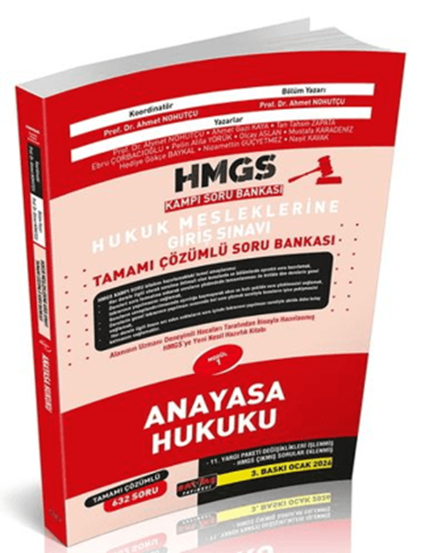 resm HMGS Kampı Anayasa Hukuku Soru Bankası