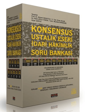 Resim KONSENSUS Ustalık Eseri İdari Yargı Hakim Yardımcılığı Soru Bankası
