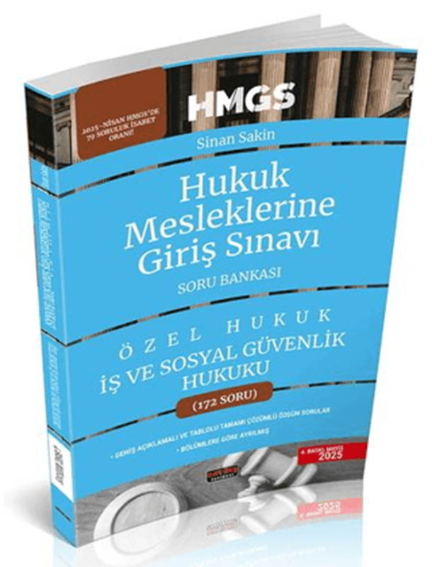 resm HMGS İş ve Sosyal Güvenlik Hukuku Soru Bankası