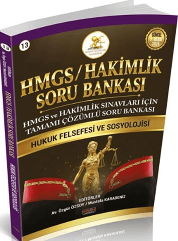 resm 2026 HMGS Hakimlik Hukuk Felsefesi ve Sosyolojisi Soru Bankası