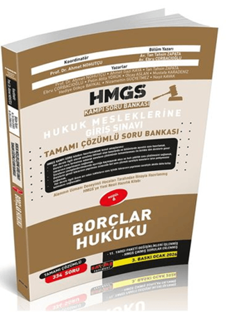 Resim HMGS Kampı Borçlar Hukuku Soru Bankası