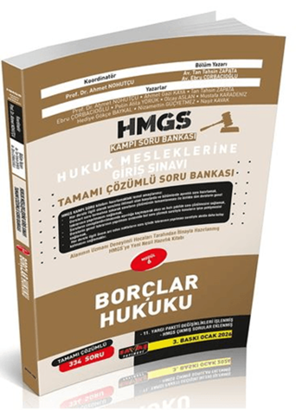 resm HMGS Kampı Borçlar Hukuku Soru Bankası
