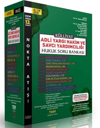 Resim KÜLLİYAT Adli Hakim ve Savcı Yardımcılığı Hukuk Soru Bankası