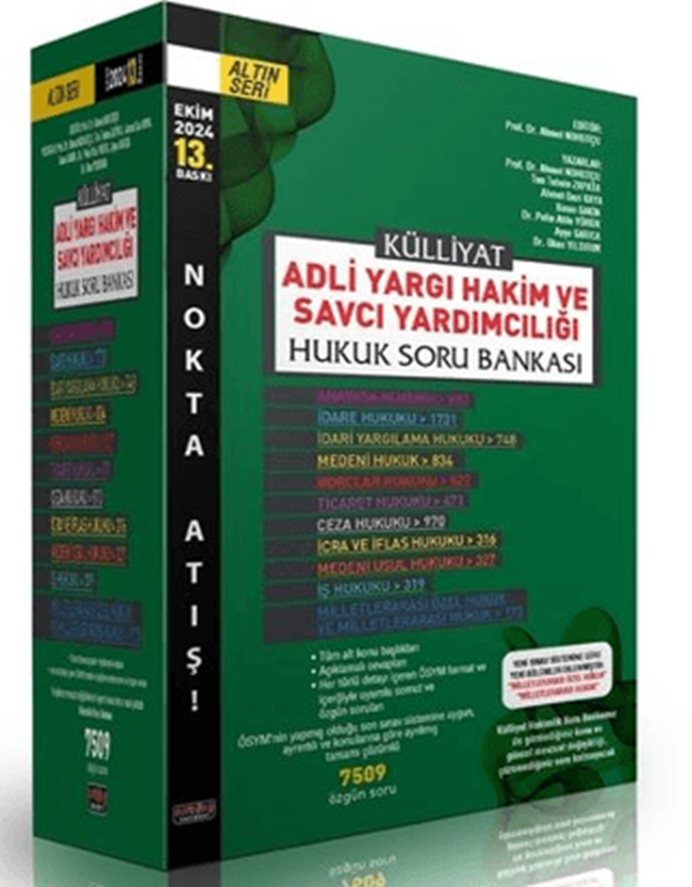 resm KÜLLİYAT Adli Hakim ve Savcı Yardımcılığı Hukuk Soru Bankası