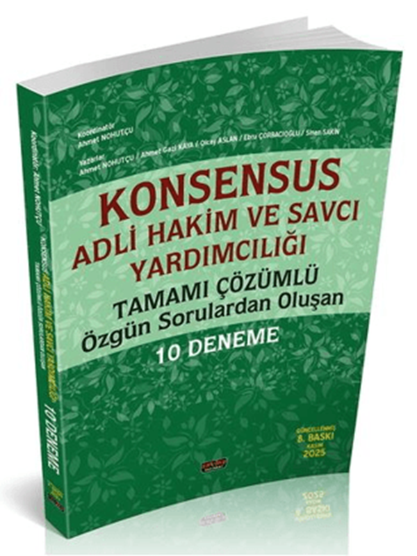 resm KONSENSUS Hakim ve Savcı Yardımcılığı 10 Deneme